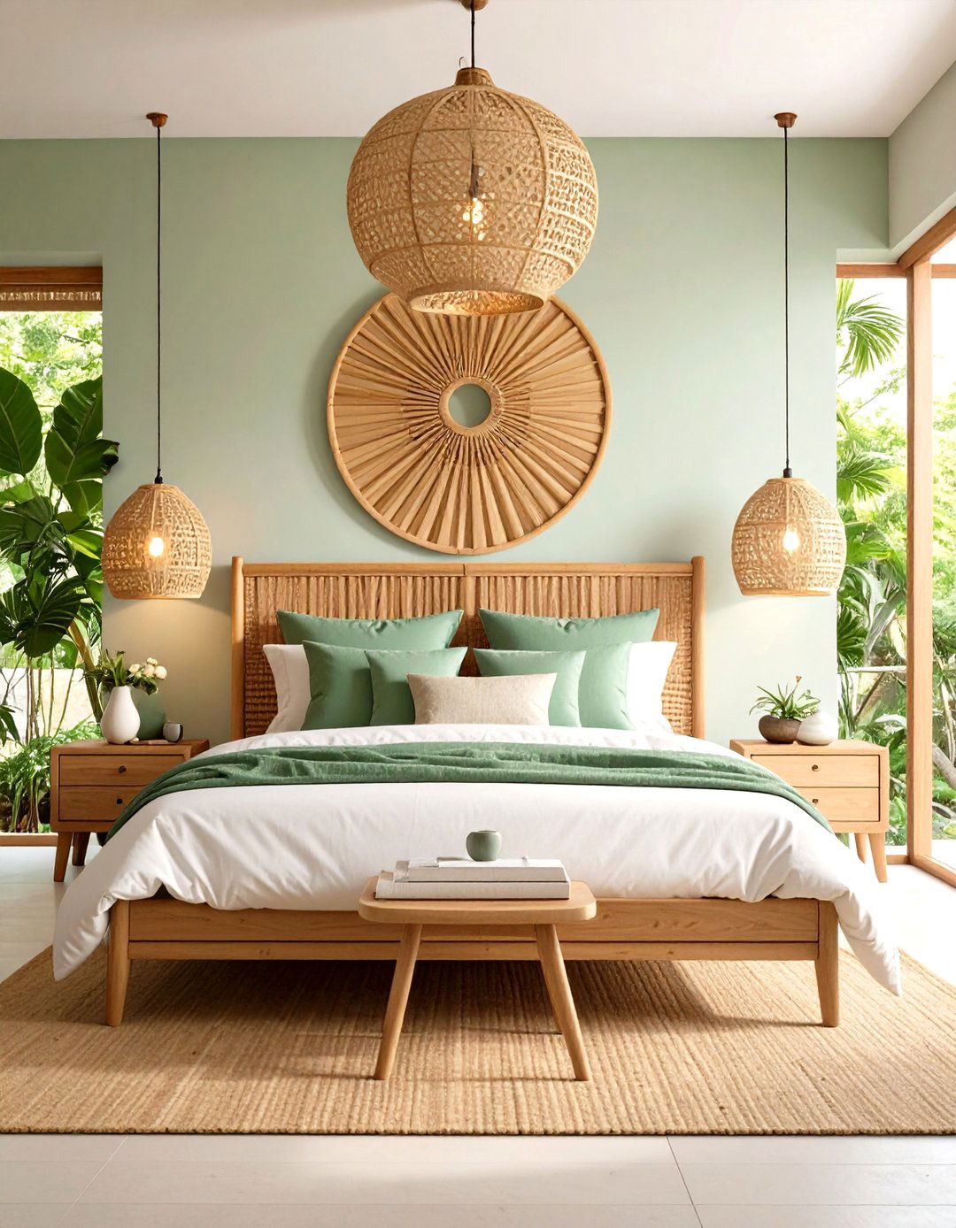 Rattan Bedroom Furniture Woven Headboard Accent - 20 rattan bedroom furniture ideas