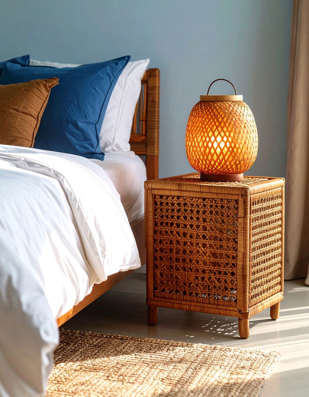 Rattan and Cane Touches for a Boho Dorm Room Glow - 20 Boho Dorm Room Ideas