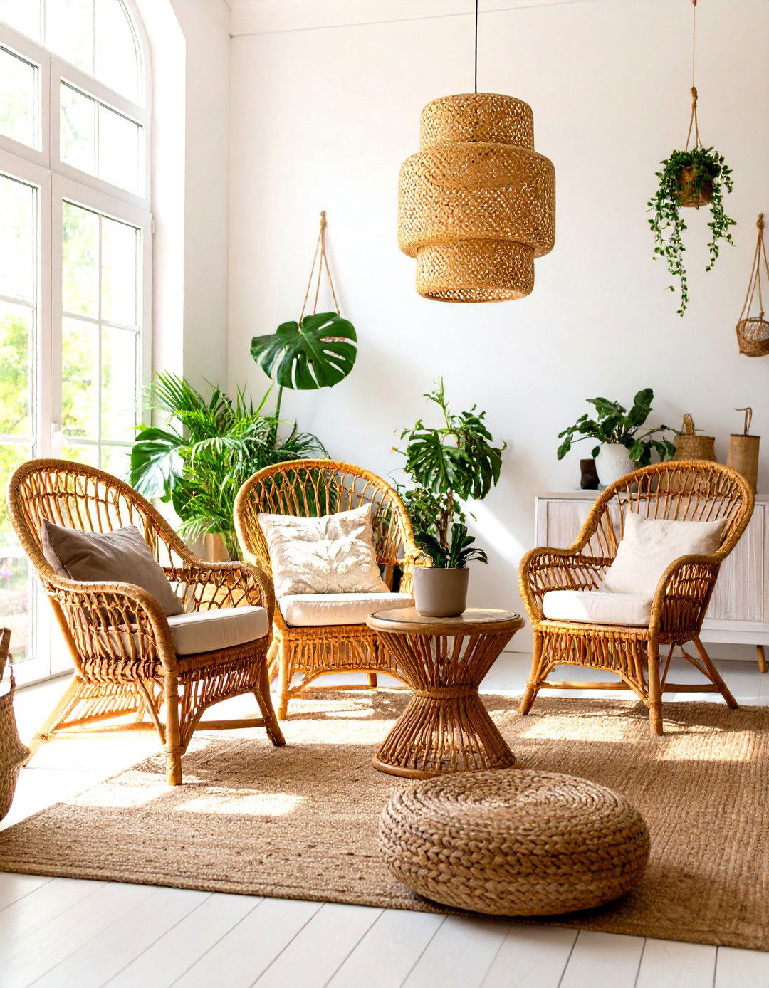 Rattan and Natural Wicker Preppy Room - 20 Preppy Room Ideas