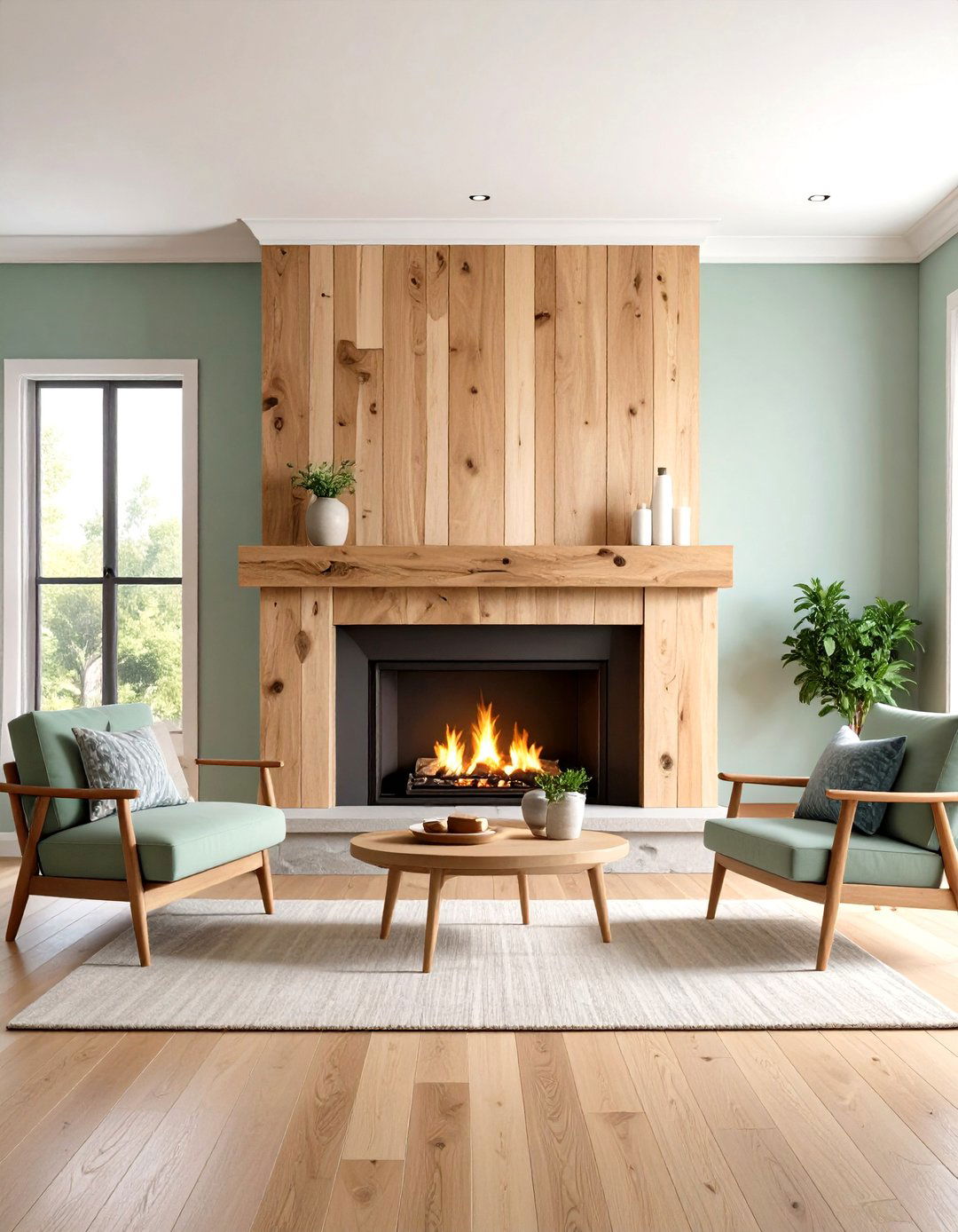 Raw Edge Wood Mantel for Organic Appeal - 20 Wood Mantel Ideas