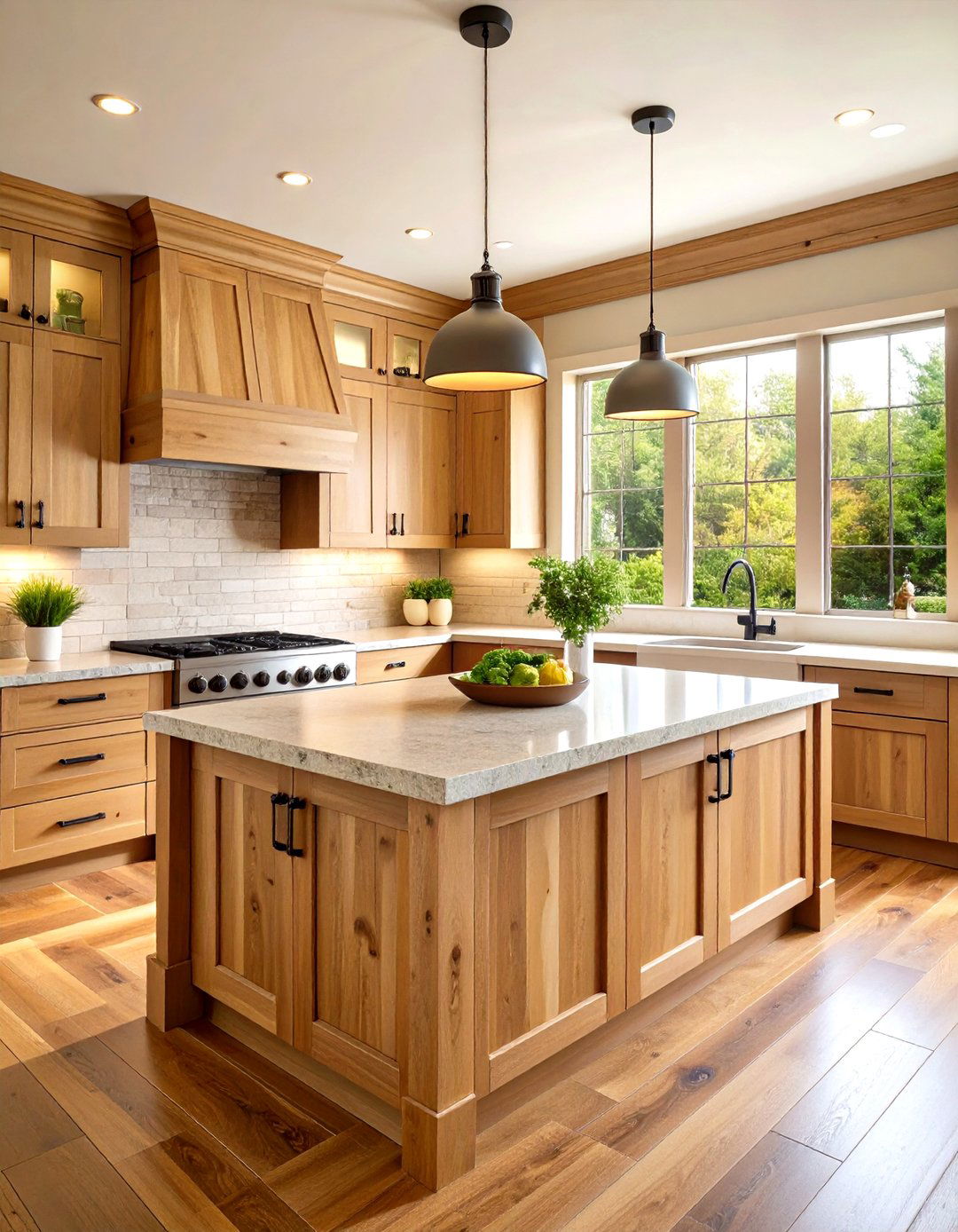 Raw Wood Finish Shiplap - 20 Shiplap Backsplash Ideas for Your Kitchen