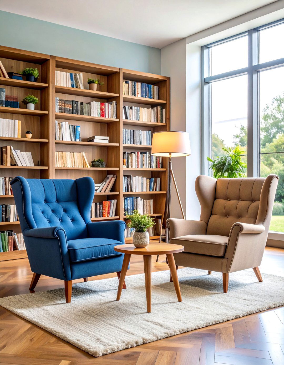 Reading Chairs in Front of Fireplace with Built in Lighting - 20 Chairs in Front of Fireplace Ideas