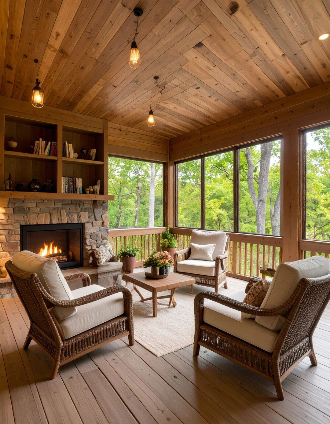Reading Retreat Porch that Wraps You in Calm - 20 Enclosed Porch Ideas