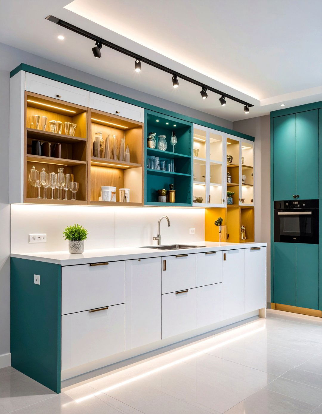 Recessed Cabinet Lighting for Flush Mounted Elegance - 20 Cabinet Lighting Ideas