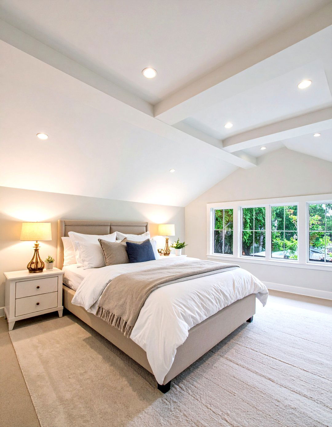 Recessed Can Lights - 20 Vaulted Ceiling Lighting Ideas