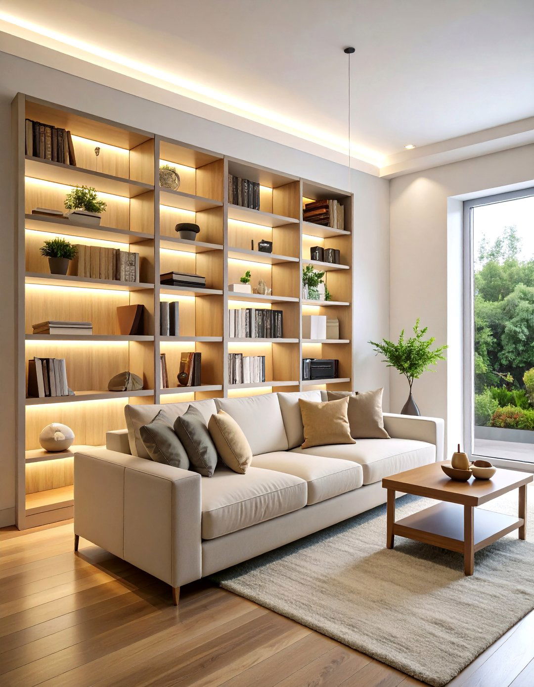 Recessed Downlight Bookshelf Lighting - 20 Bookshelf Lighting Ideas