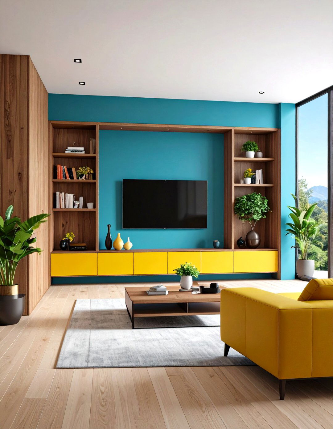 Recessed TV Nook - 20 Small Living Room Ideas With Tv