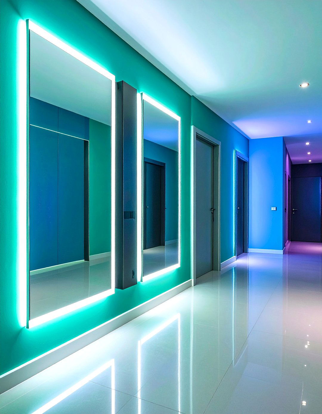 Recessed Wall Niche Hallway Mirror - 20 hallway mirror ideas