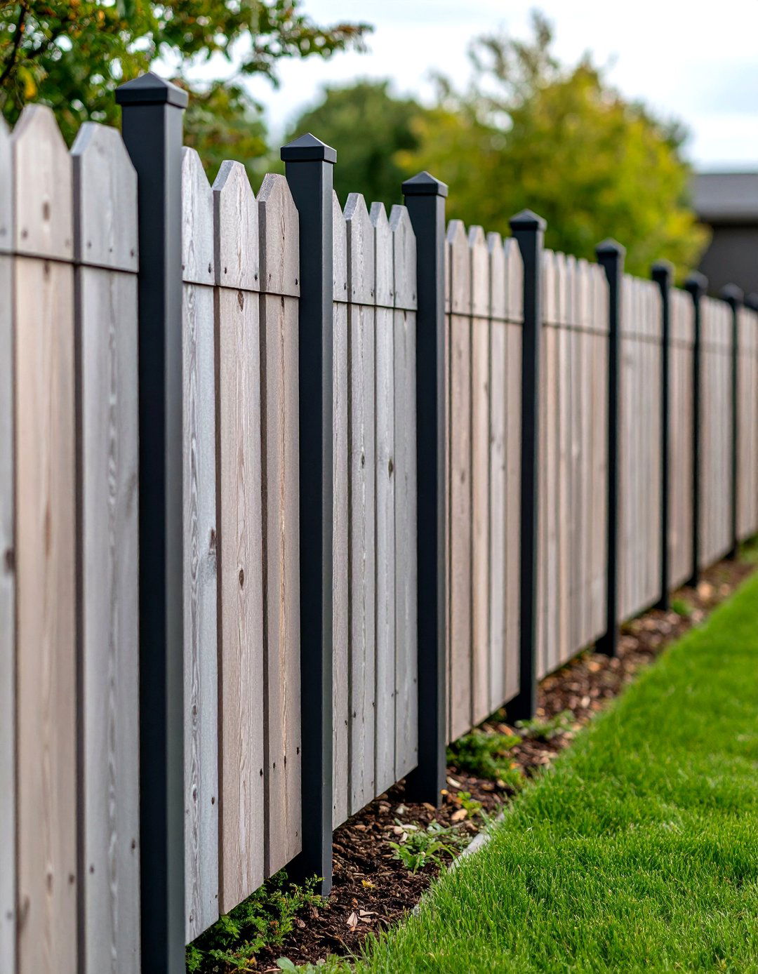 Reclaimed Barn Wood Decorative Fence - 20 Decorative Fence Ideas
