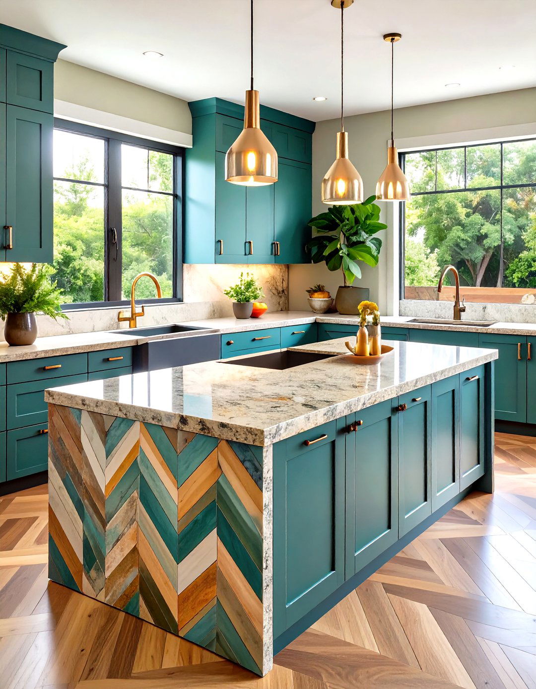 Reclaimed Granite Showcases Eco Friendly Design - 20 Granite Kitchen Countertop Ideas