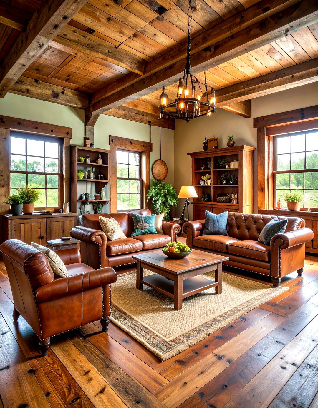 Reclaimed Hardwood Man Cave Flooring - 20 Man Cave Flooring Ideas