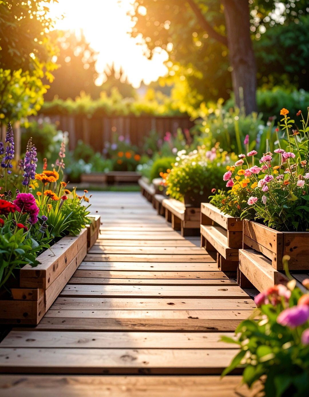 Reclaimed Pallet Wooden Walkway - 20 Wooden Walkway Ideas