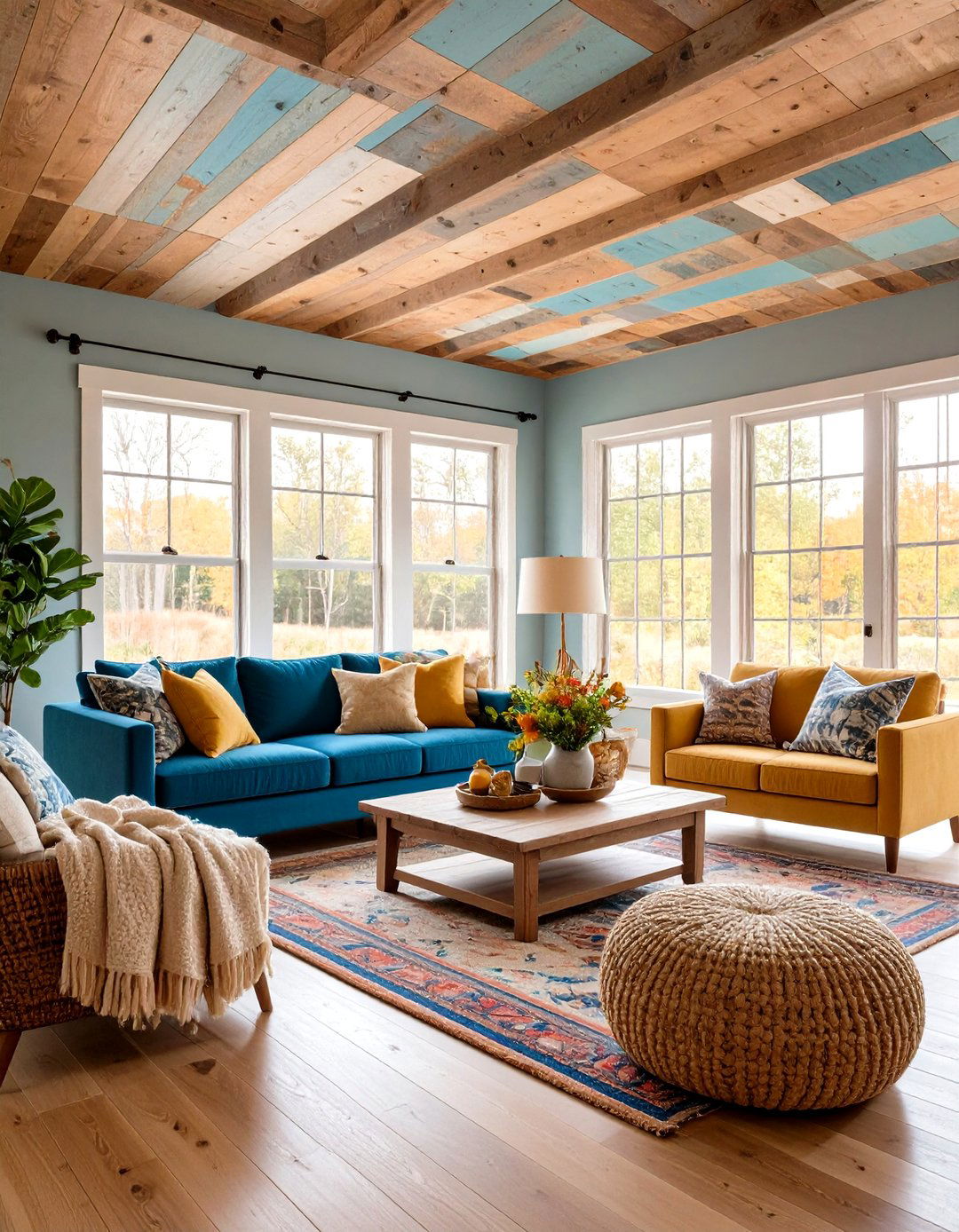 Reclaimed Style Plywood Ceiling - 20 Plywood Ceiling Ideas