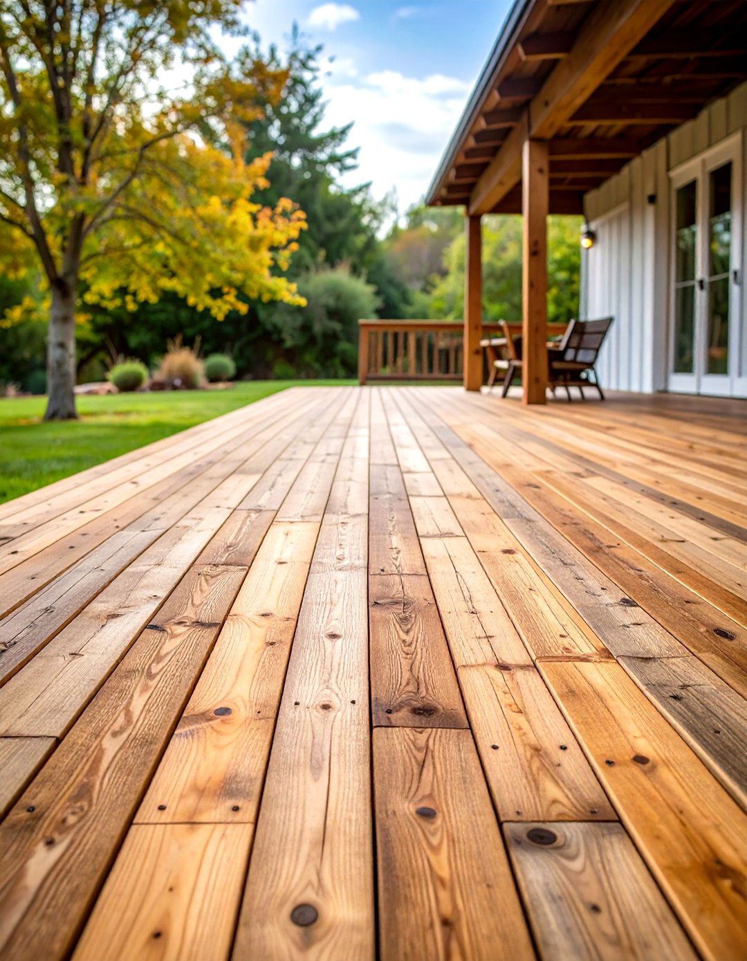 Reclaimed Timber Deck Planks - 20 Deck Flooring Ideas