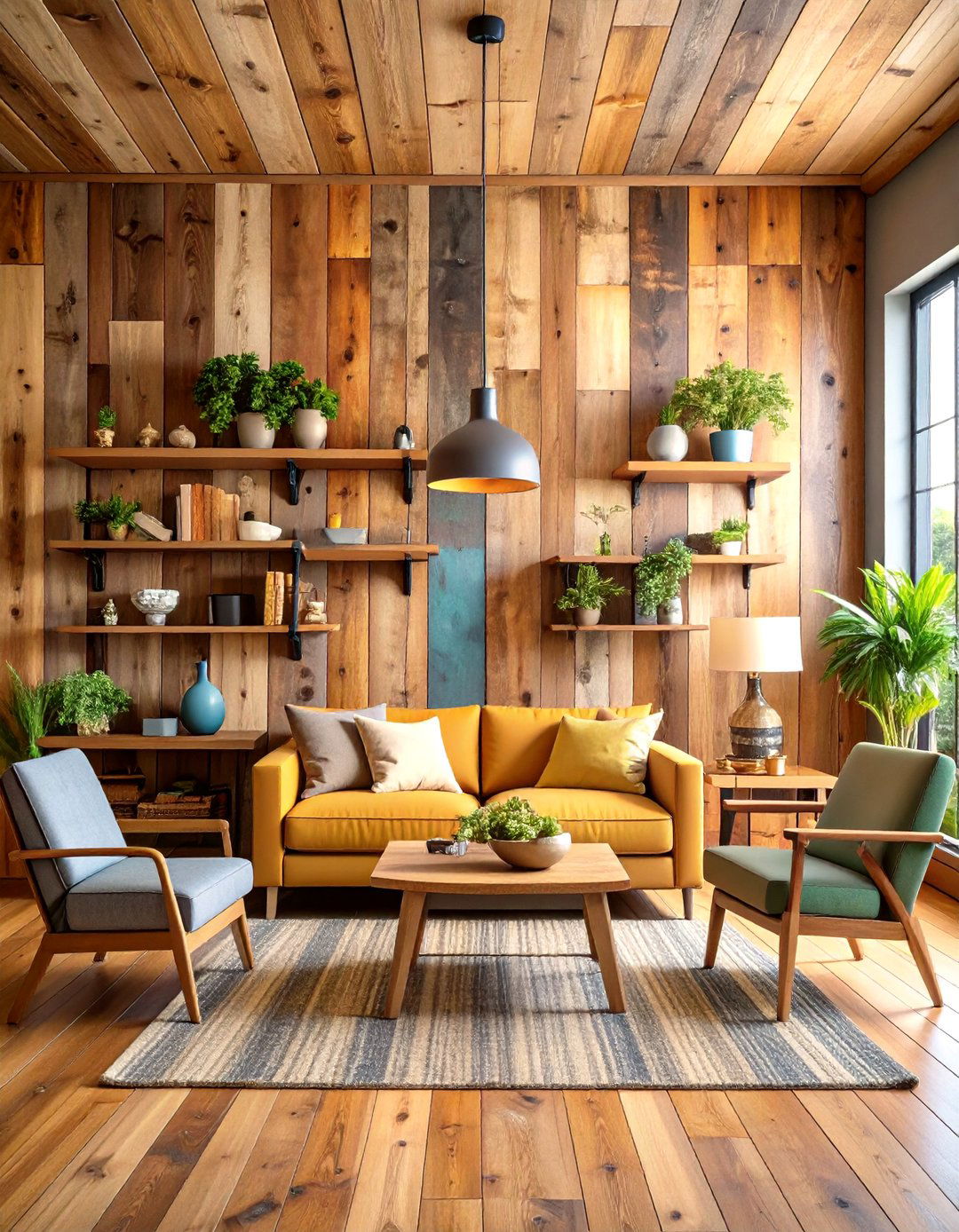 Reclaimed Wood Barndominium Accents - 20 Rustic Barndominium Interior Design Ideas