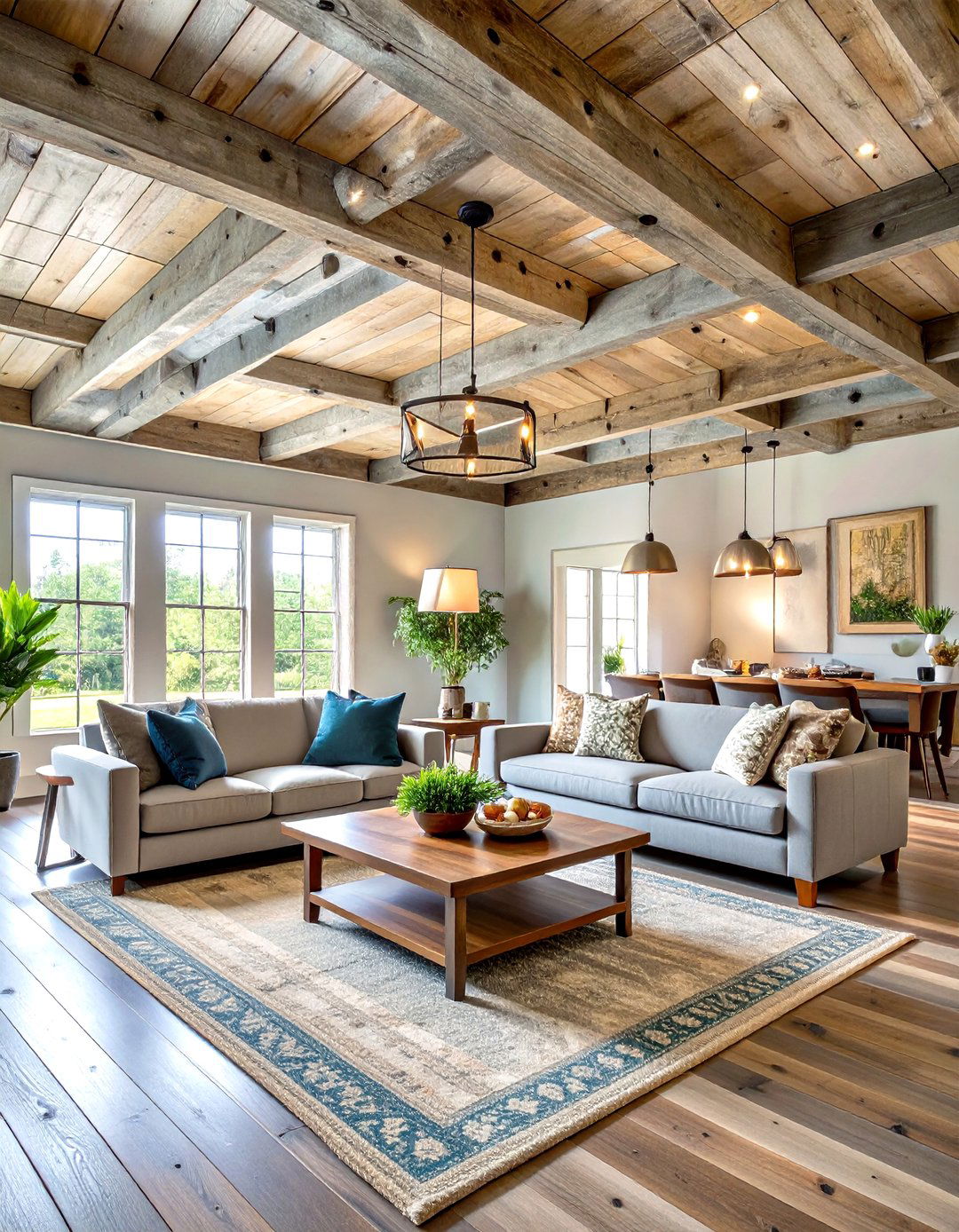 Reclaimed Wood Barnwood Ceiling Character - 20 Wood Ceiling Ideas