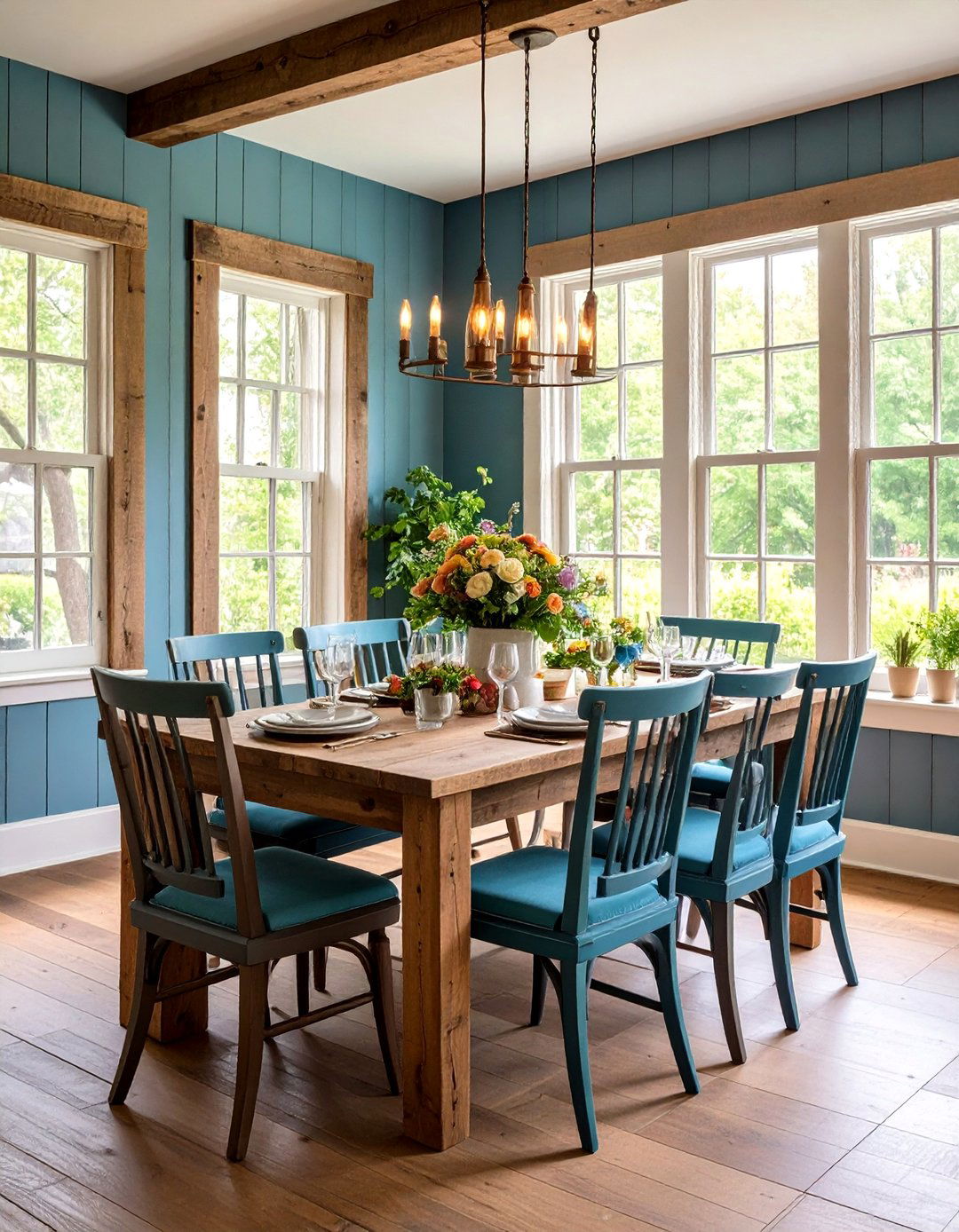 Reclaimed Wood Chair Rail - 20 Chair Rail Ideas
