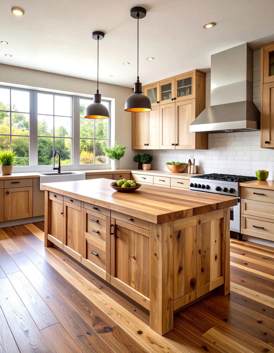 Reclaimed Wood Countertops Tell a Story - 20 Earthy Kitchen Ideas