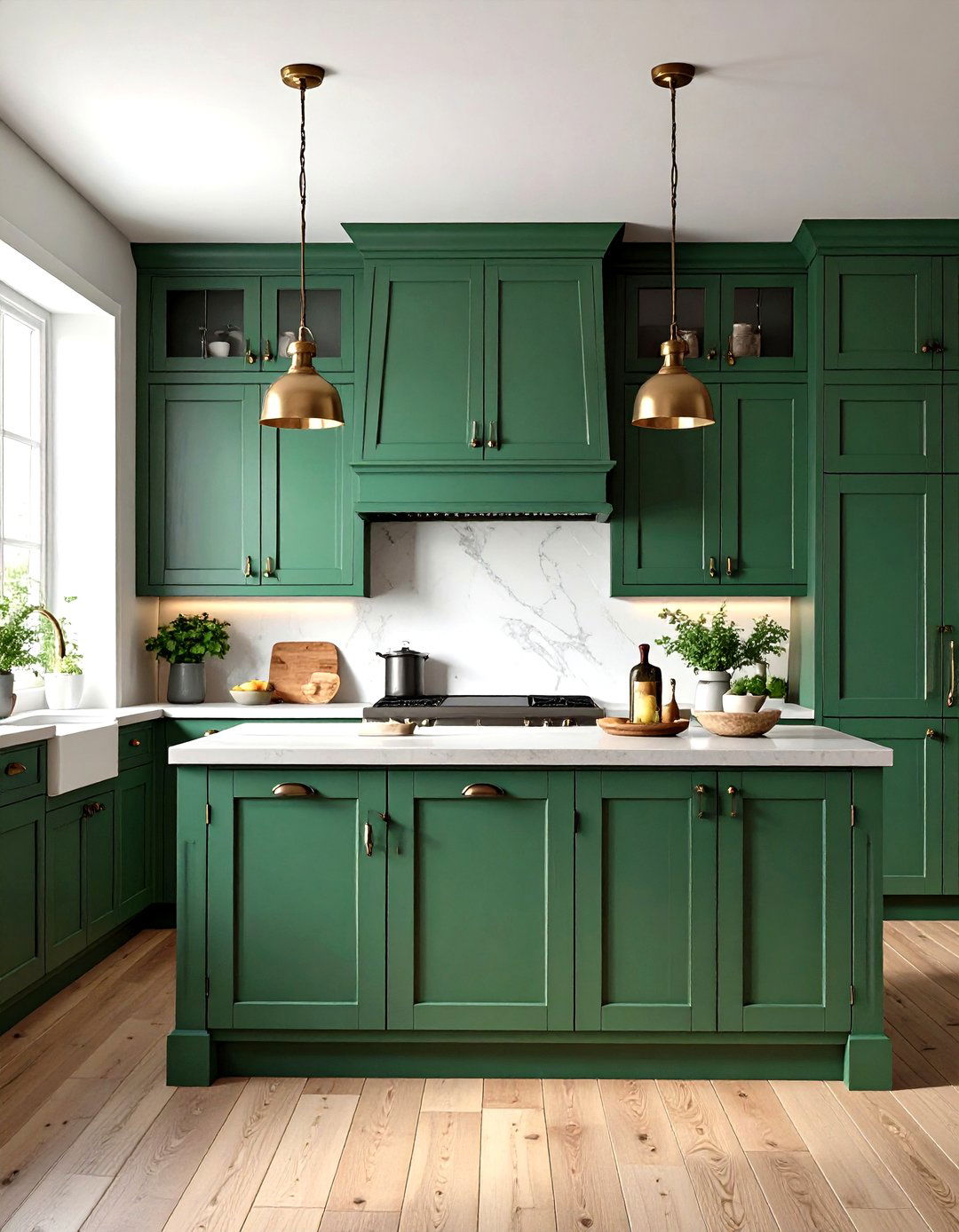 Reclaimed Wood Green Cabinets for Sustainable Style - 20 Green Kitchen Cabinet Ideas