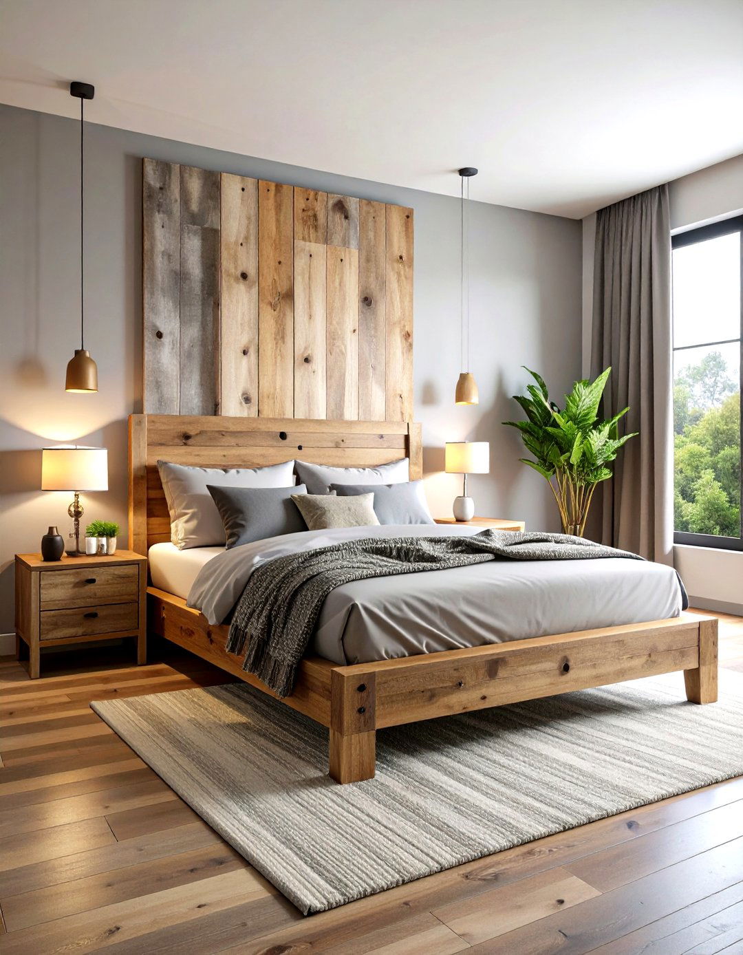 Reclaimed Wood Rustic Bedroom Sanctuary - 20 Rustic Bedroom Ideas