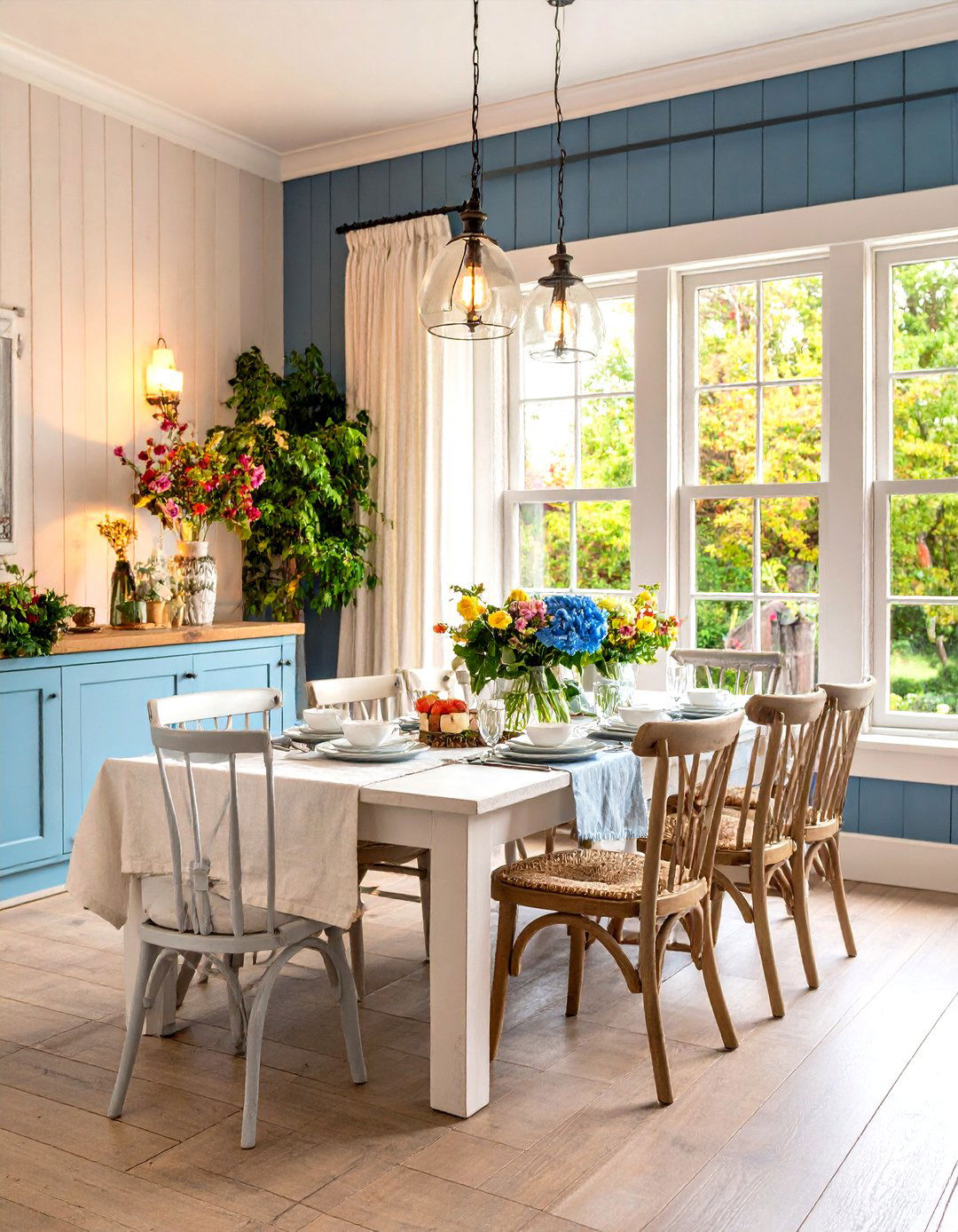 Reclaimed Wood Wainscoting for Eco Appeal - 20 Dining Room Wainscoting Ideas