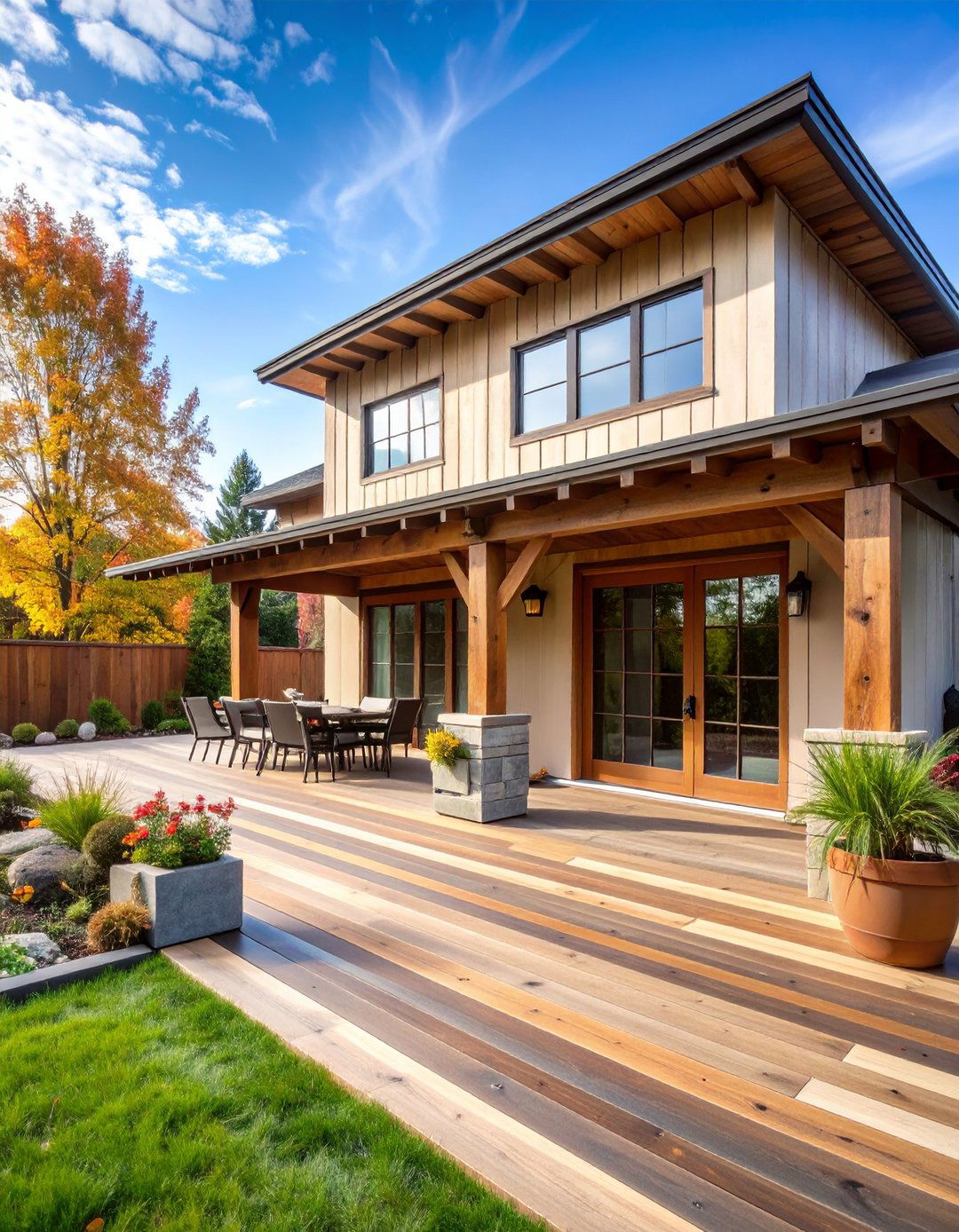 Reclaimed Wood Wainscoting for Eco Friendly Warmth - 20 Exterior Wainscoting Ideas