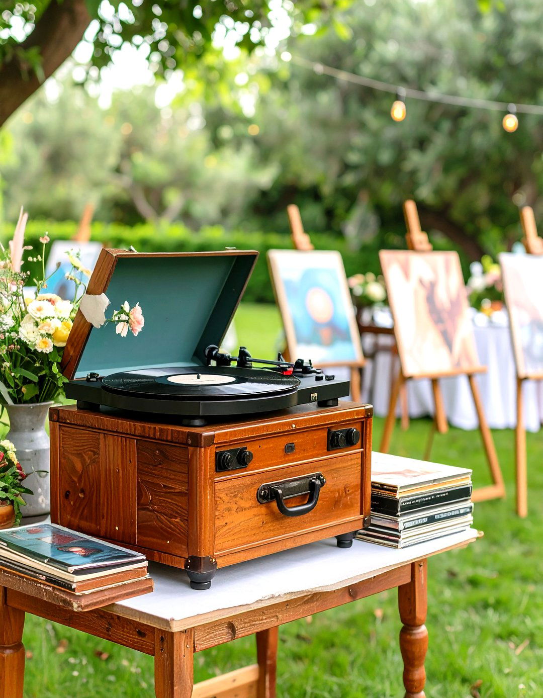 Record Player and Vinyl Music - 20 Vintage Wedding Ideas