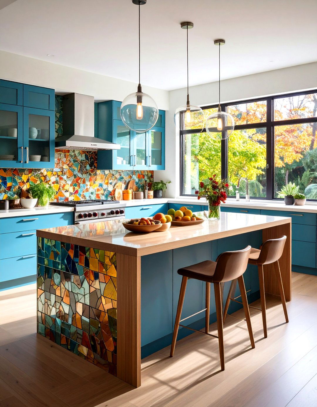 Recycled Glass Kitchen Splashback Sustainable Style - 20 Kitchen Splashback Ideas