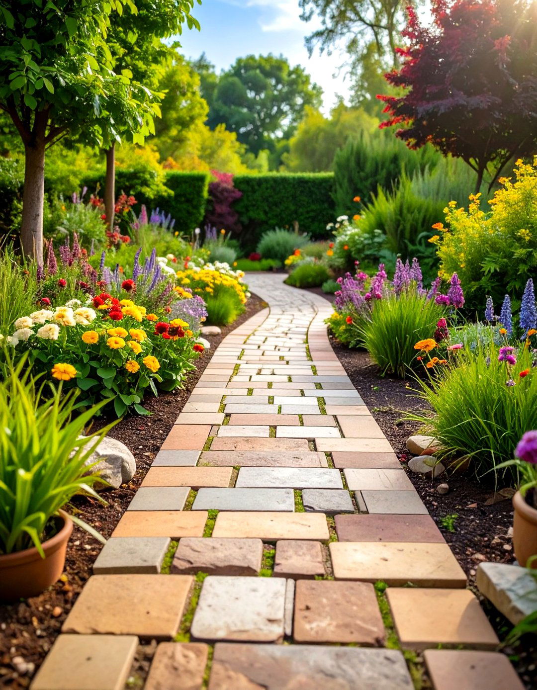 Recycled Paver Walkway - 20 Paver Walkway Ideas
