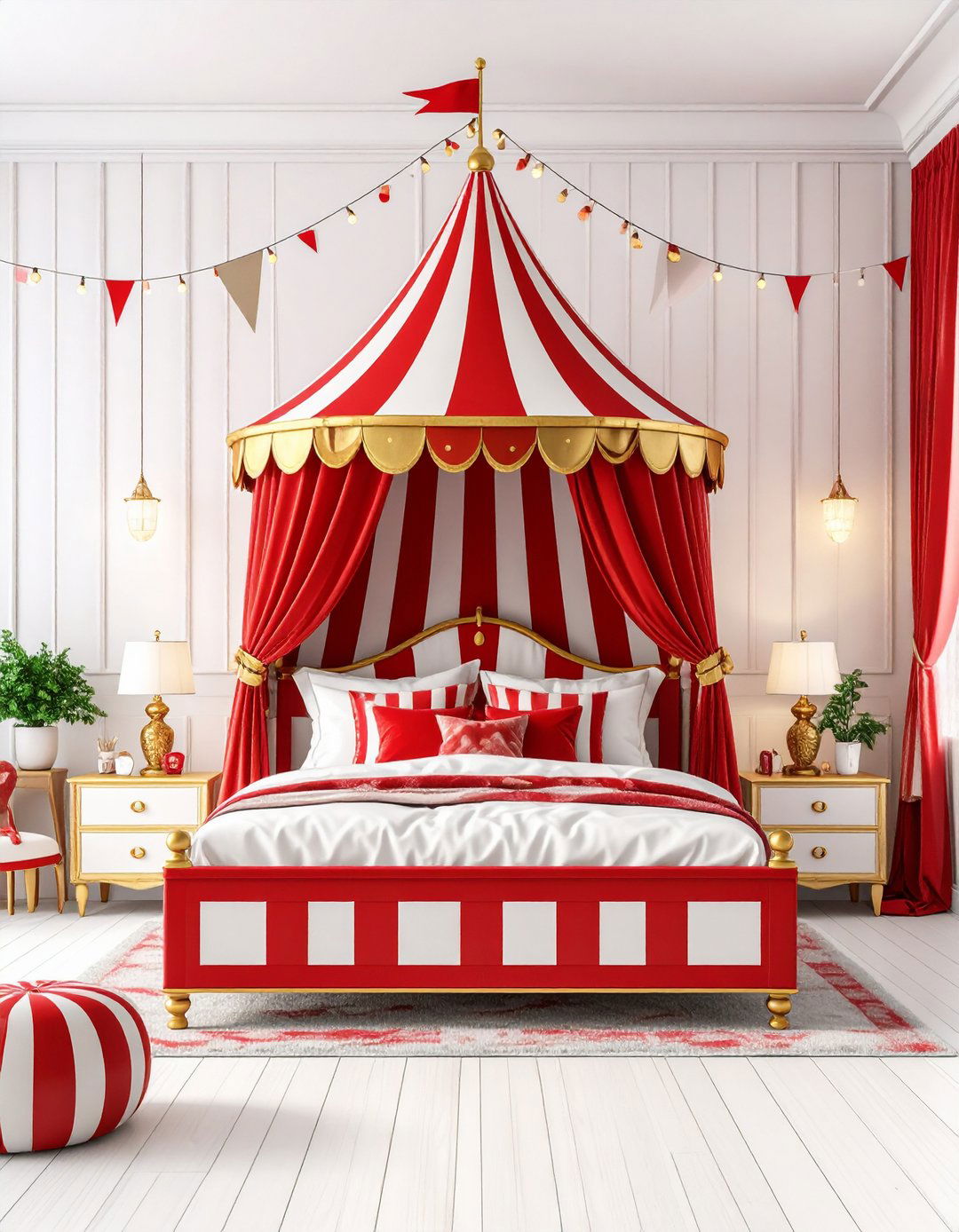 Red Boy Room Circus Ringmaster Spectacular Theme - 20 Red Boy Room Ideas