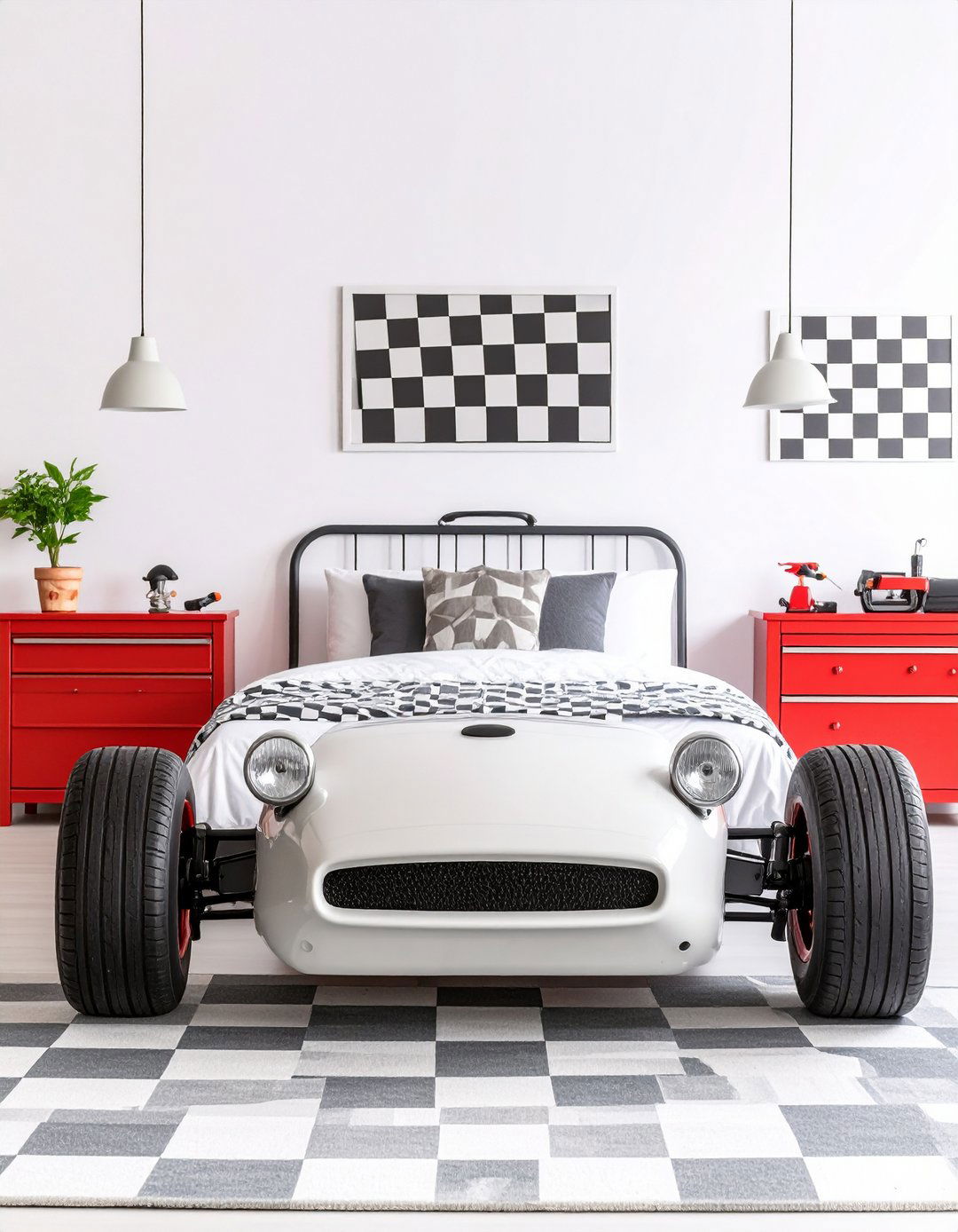 Red Boy Room Classic Race Car Driver Theme - 20 Red Boy Room Ideas