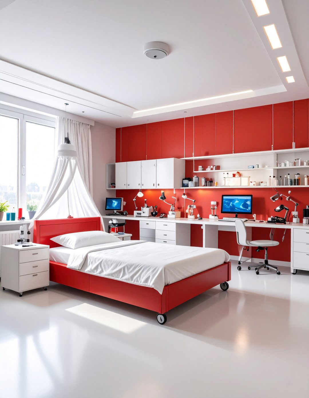 Red Boy Room Laboratory Science Center Theme - 20 Red Boy Room Ideas
