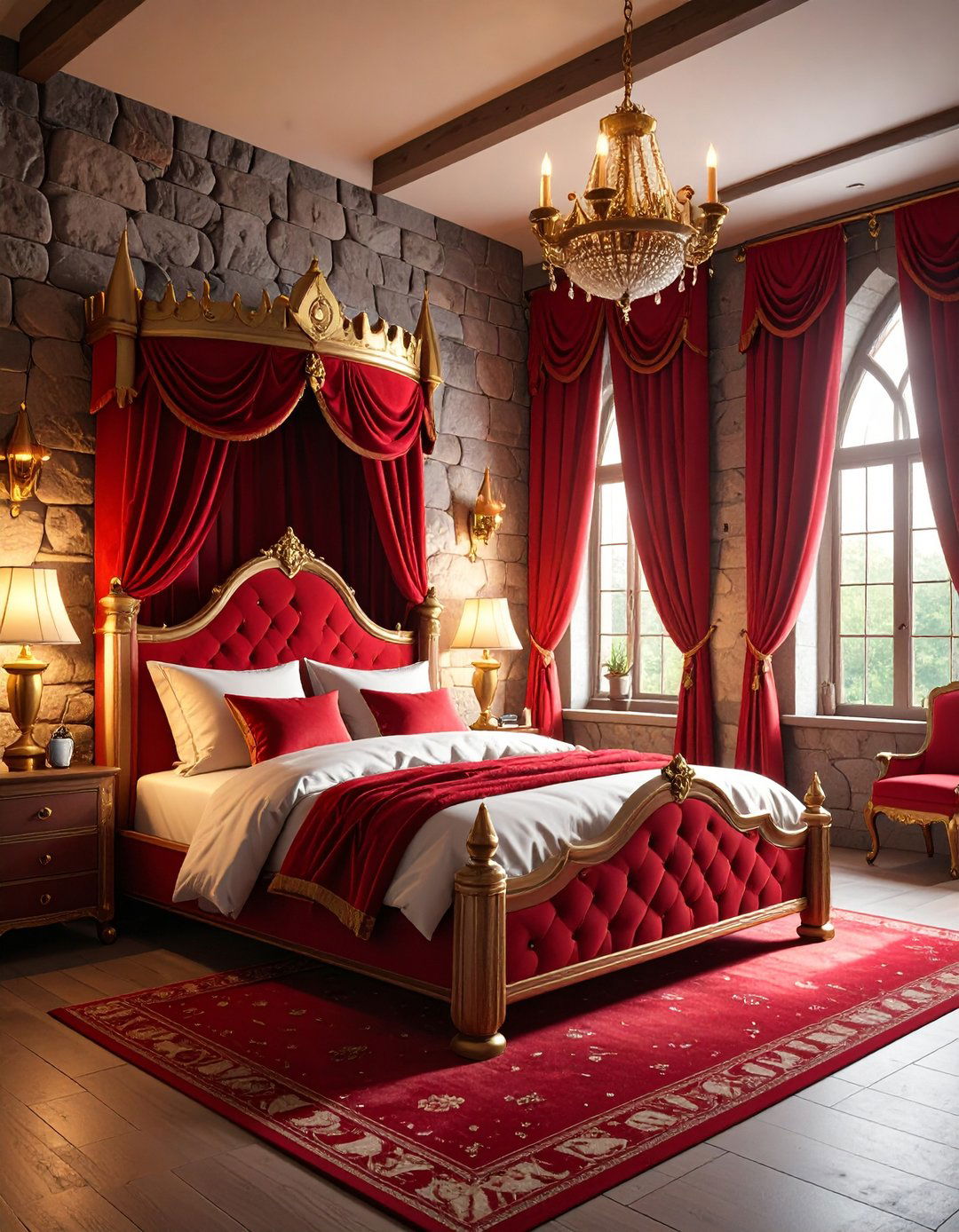 Red Boy Room Medieval Knights Castle Theme - 20 Red Boy Room Ideas