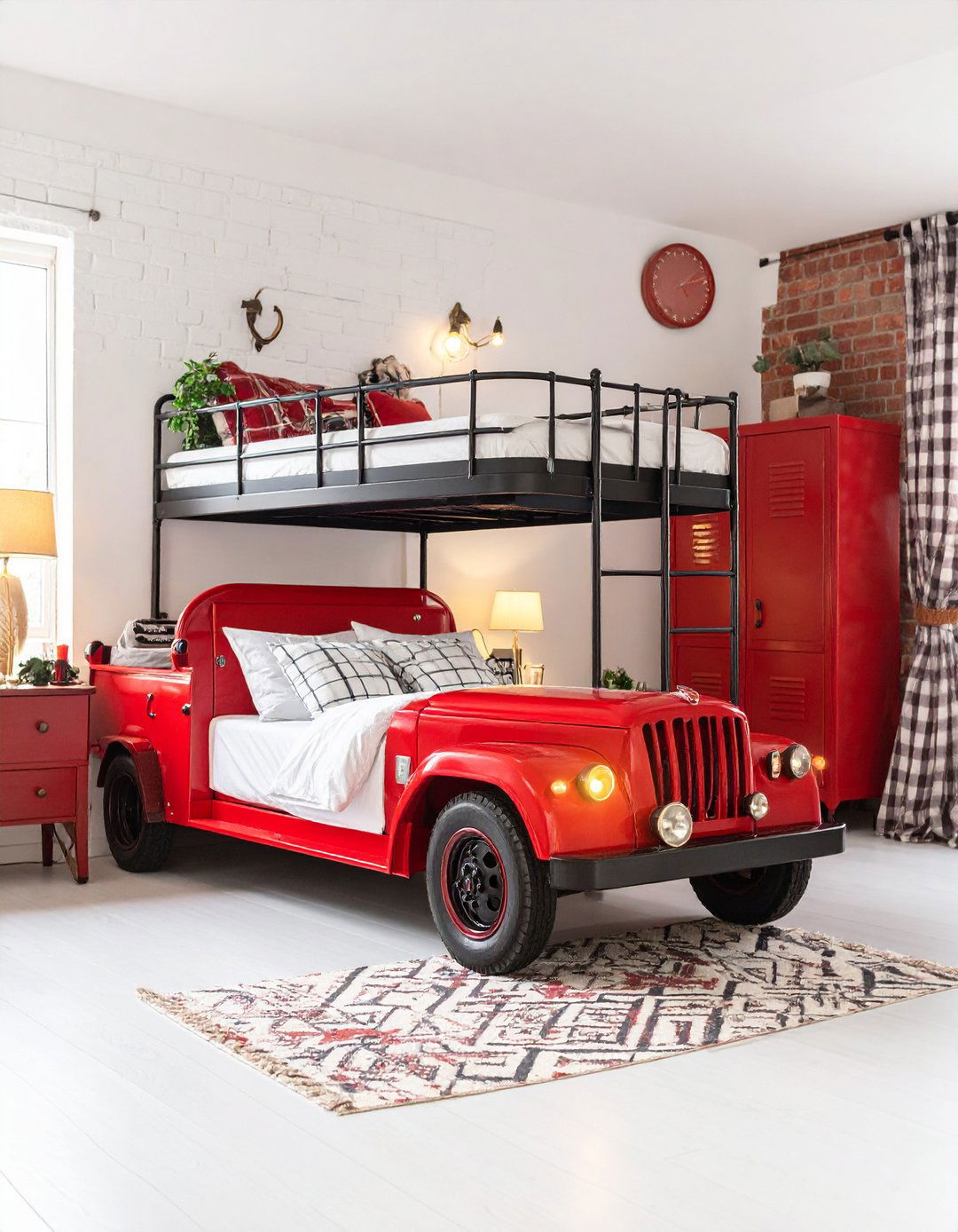 Red Boy Room Vintage Fire Station Theme - 20 Red Boy Room Ideas
