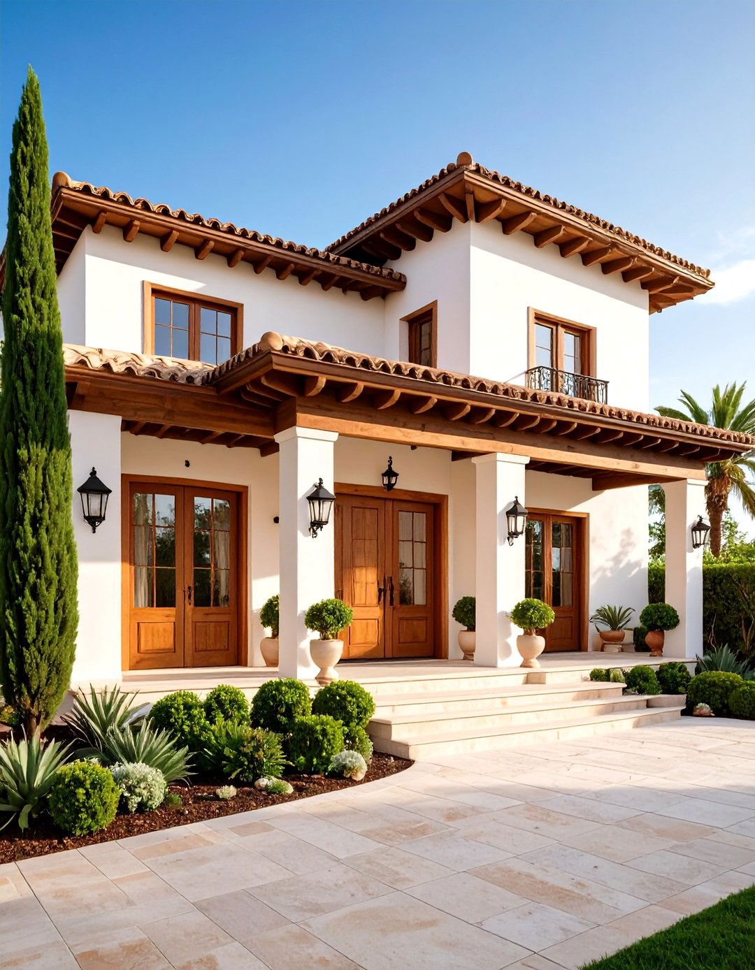 Red Terracotta Roof Tiles - 20 Spanish Mediterranean House Ideas