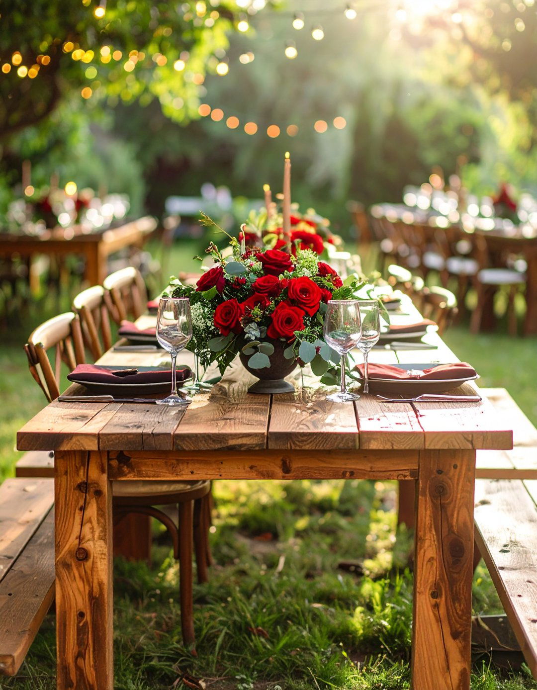 Red and Sage Green Wedding Theme - 20 Red Wedding Theme Ideas