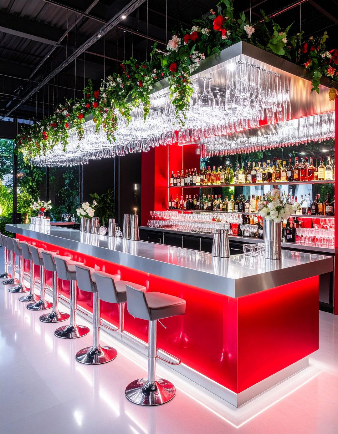 Red and Silver Modern Wedding Theme - 20 Red Wedding Theme Ideas