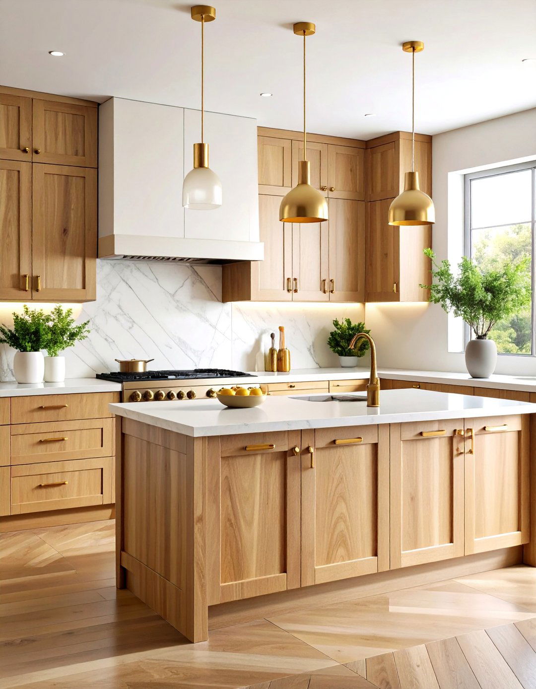 Reeded Kitchen Cabinet Texture with Natural Wood Warmth - 20 Kitchen Cabinet Ideas