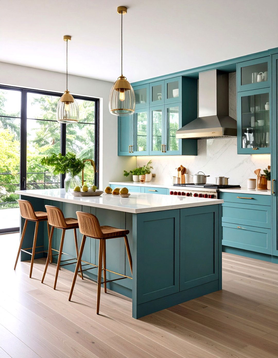 Reeded Modern Style Glass Kitchen Cabinets - 20 Modern Style Glass Kitchen Cabinets