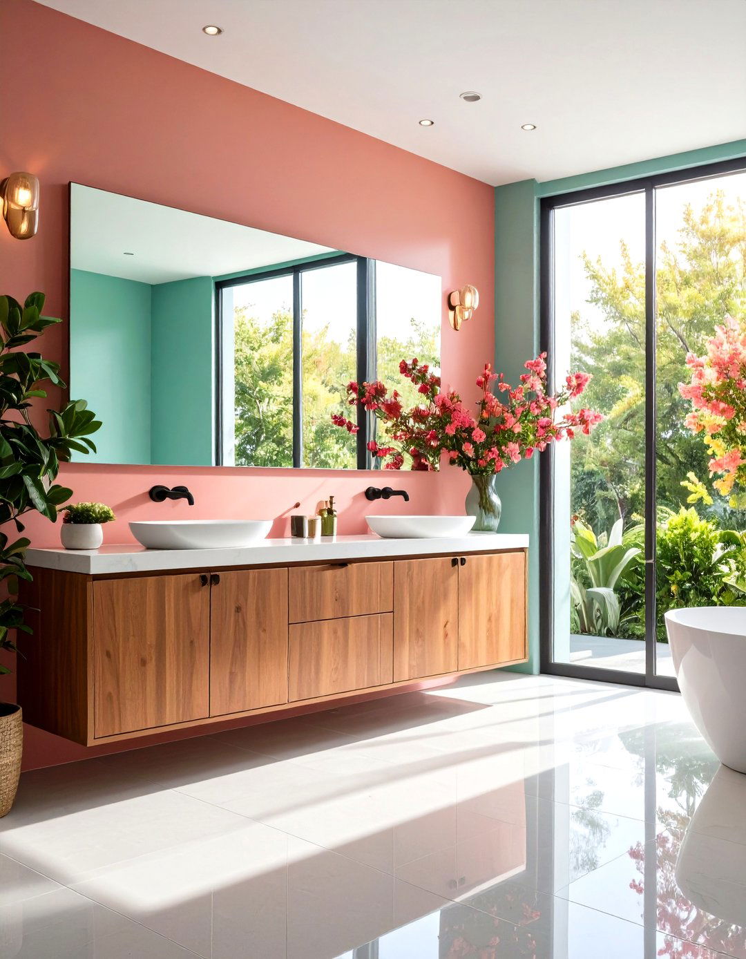 Reflective Elements - 20 Small Ensuite Design Ideas