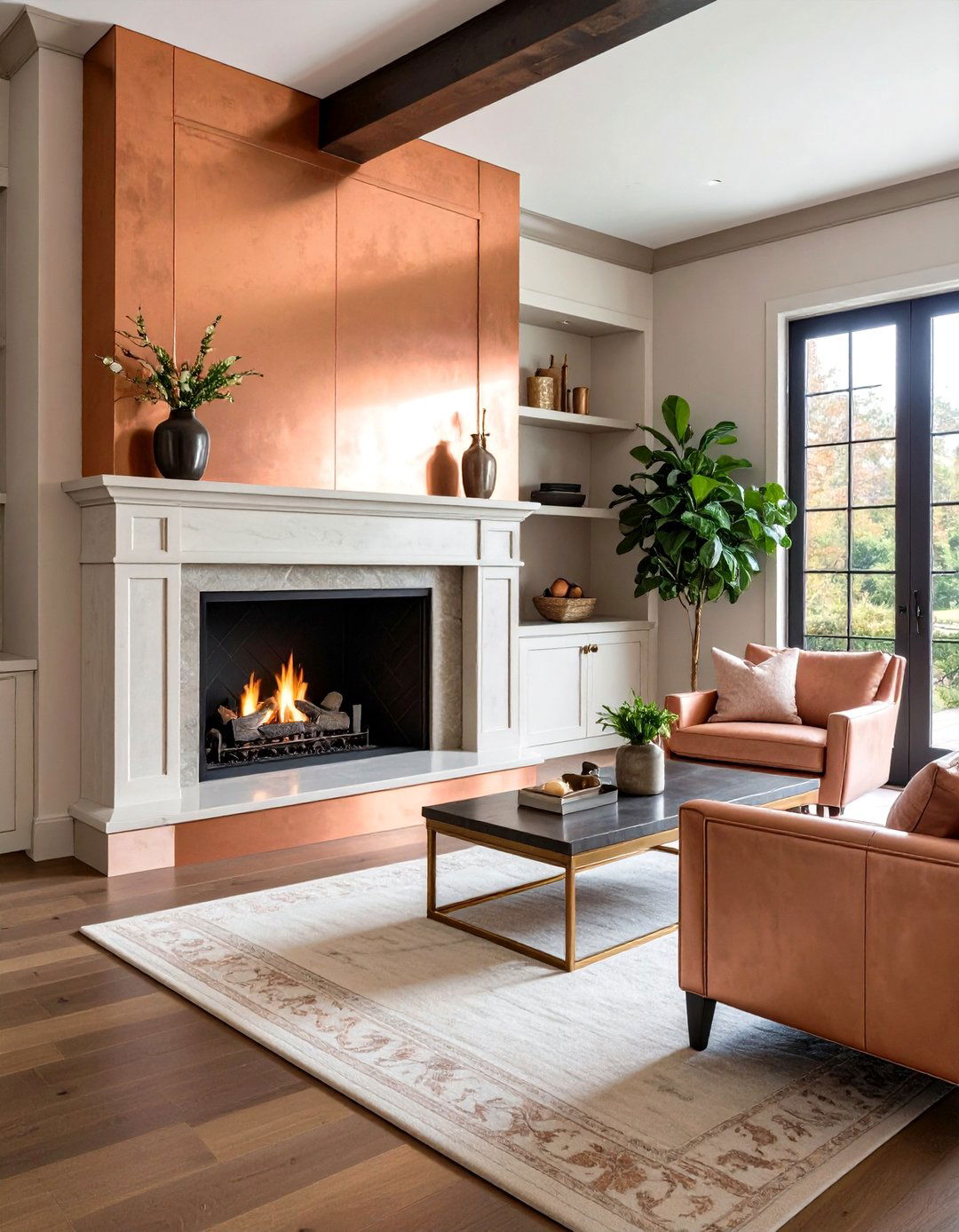 Reflective Glass Tile Fireplace Backsplash Sparkle - 20 Fireplace Backsplash Ideas