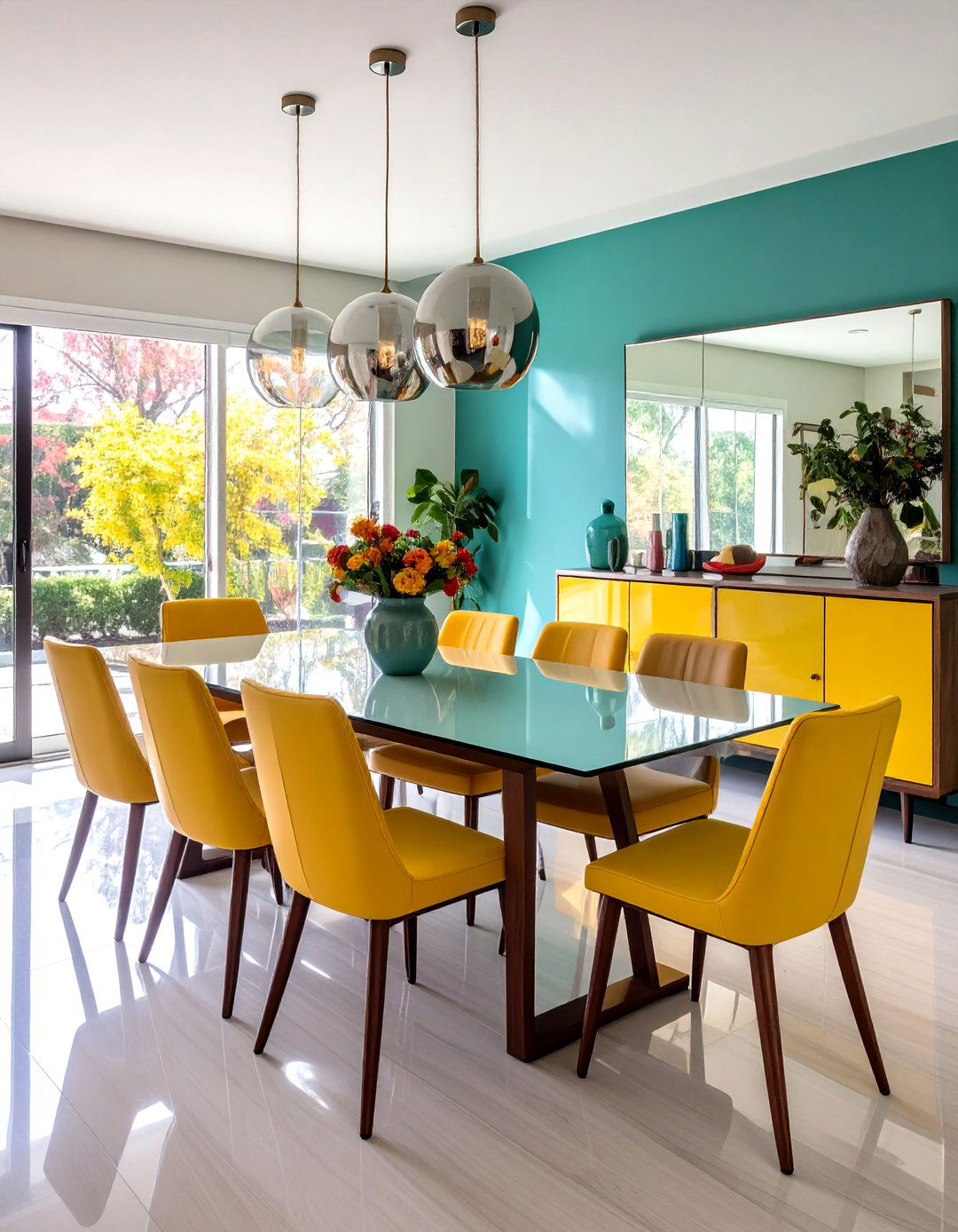 Reflective Surfaces to Amplify Light - 20 Small Dining Room Lighting Ideas