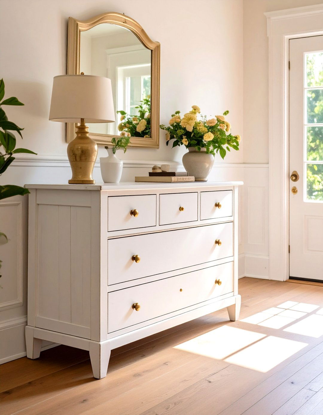 Refresh With Distressed Whitewashed Furniture - 20 Boho Farmhouse Decor Ideas