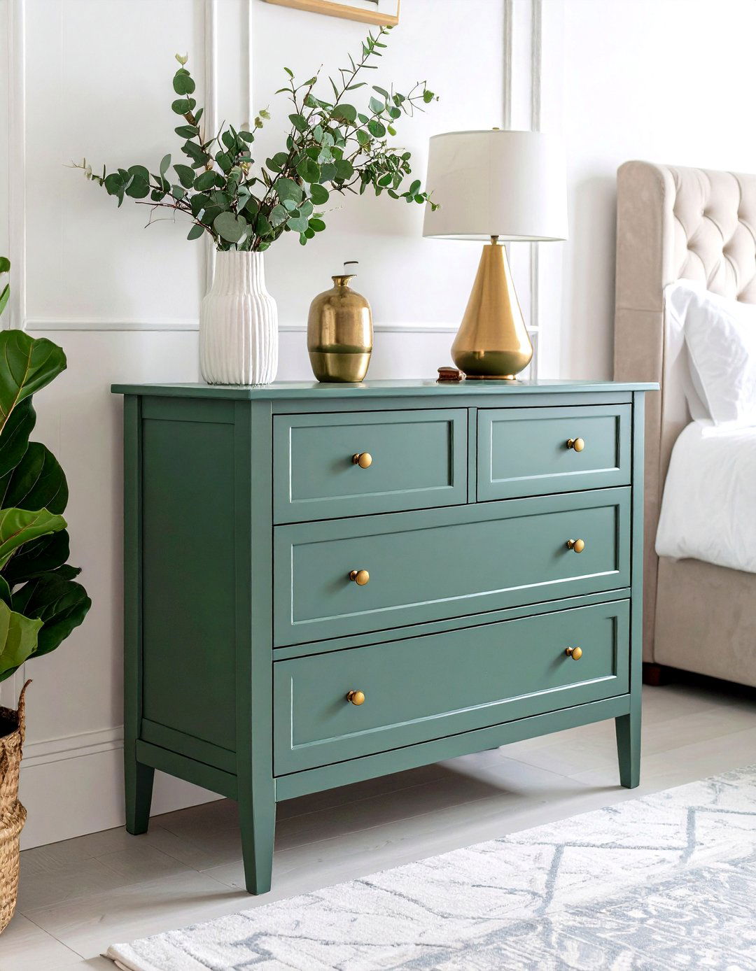 Refresh With Paint and New Hardware - 20 Dresser Decor Ideas