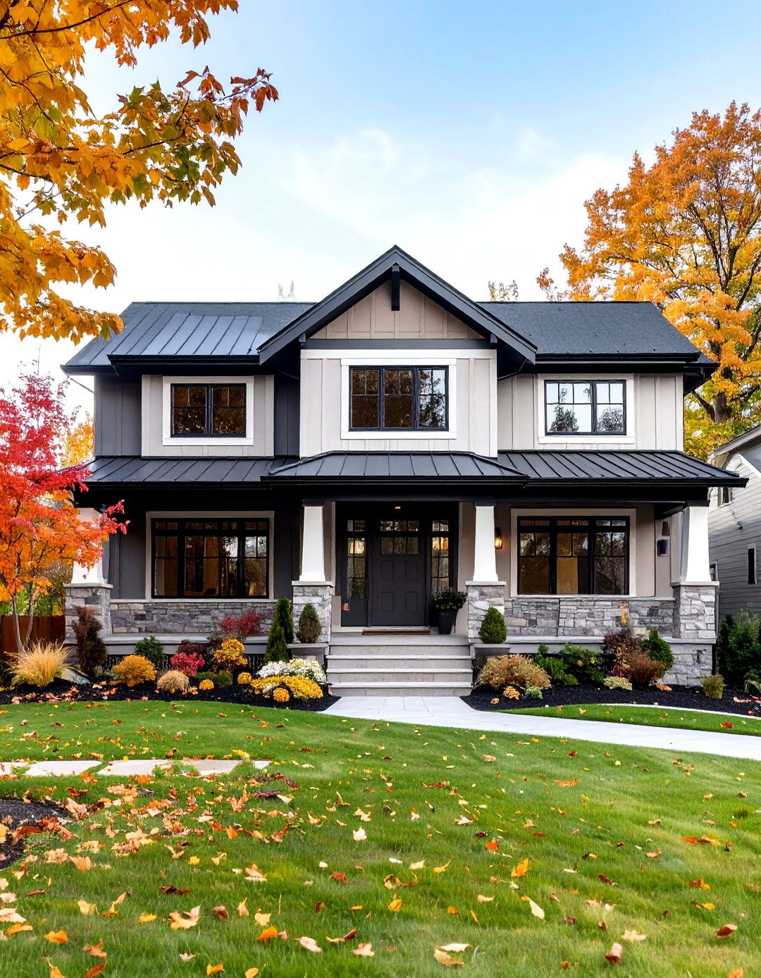 Refresh the Faade With a Contemporary Paint Palette - 20 Curb Appeal Inspiration for Ranch Homes