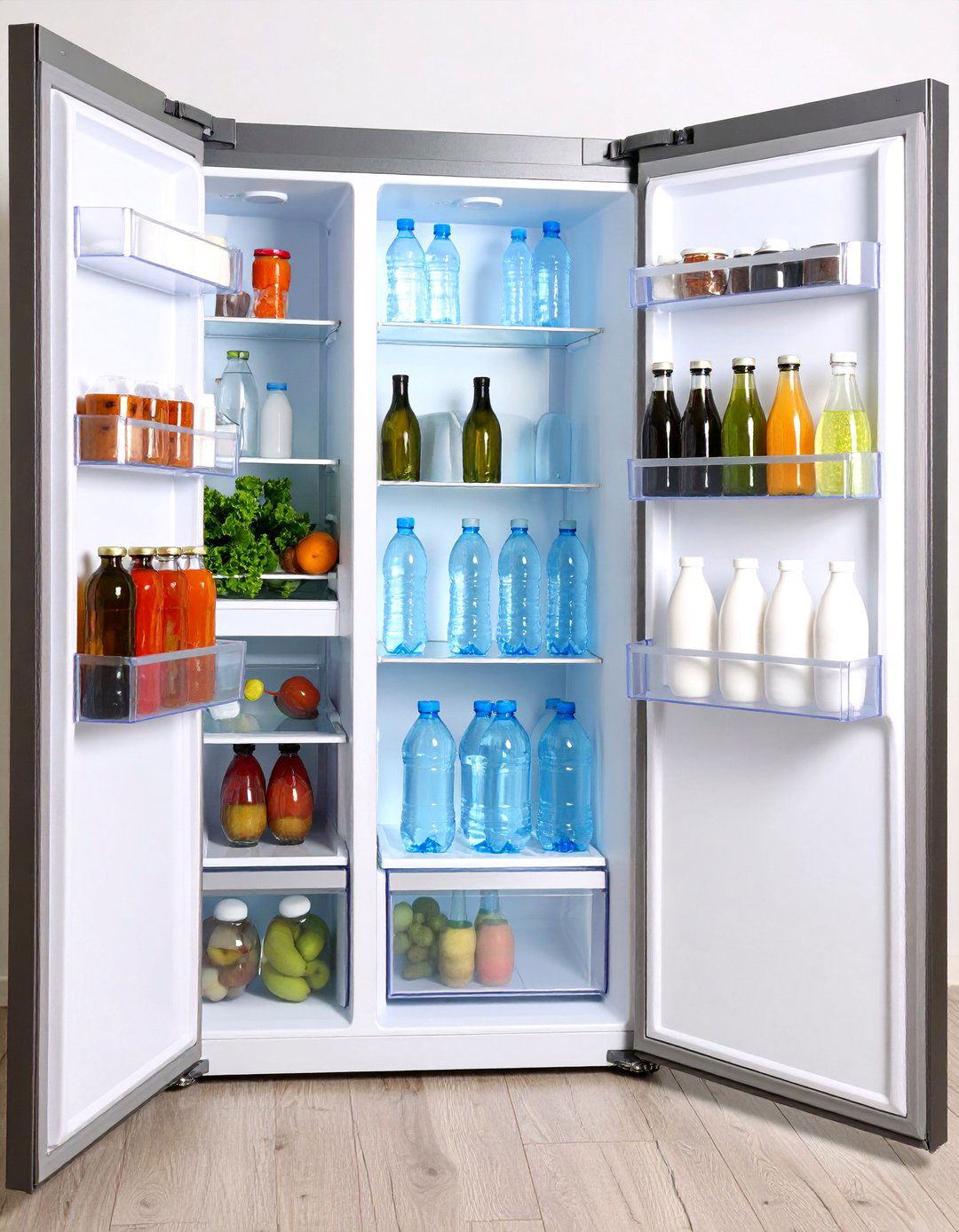 Refrigerator Water Bottle Storage Rack System - 20 Water Bottle Storage Ideas
