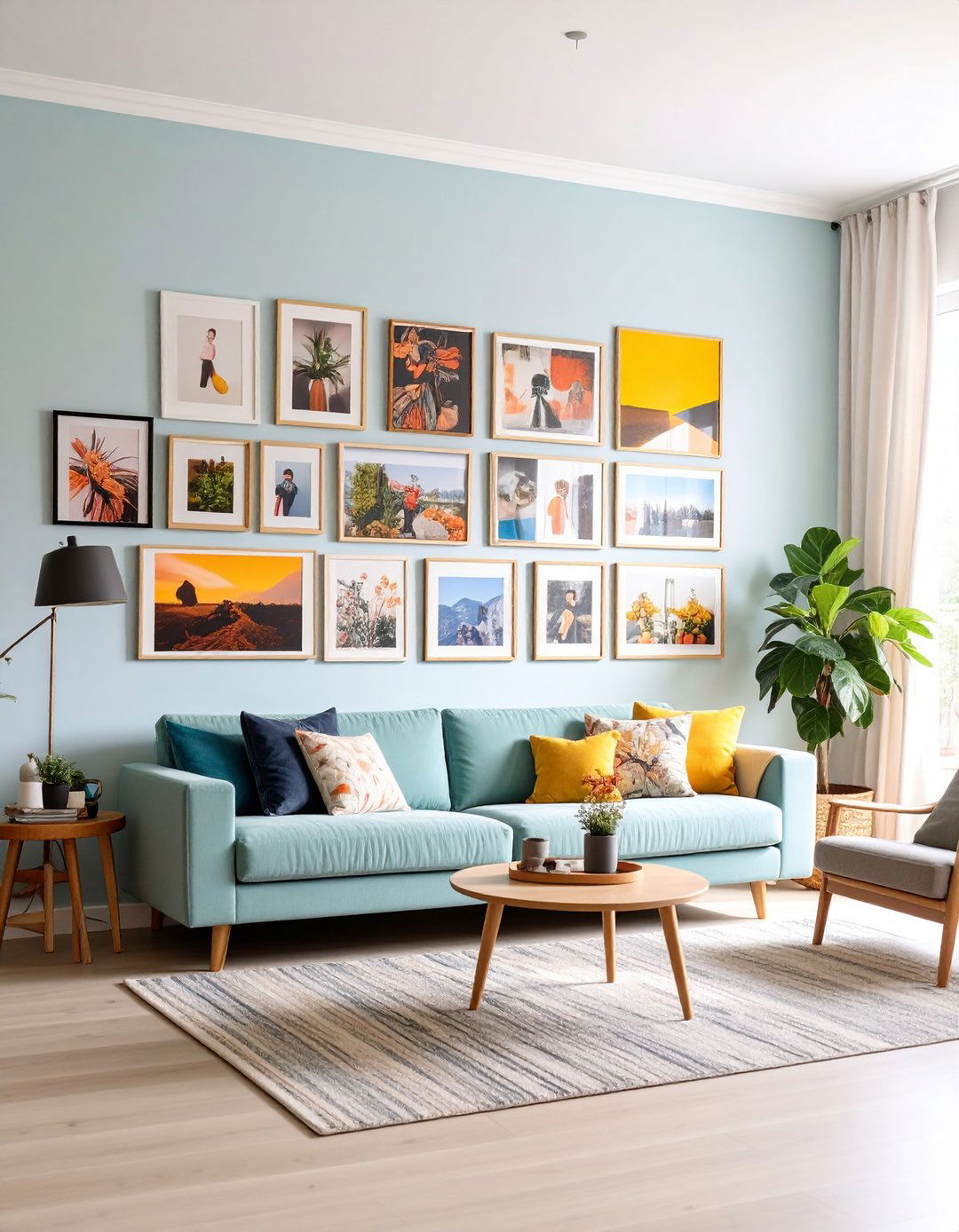 Renter Friendly Stick On Gallery - 20 Family Picture Wall Ideas