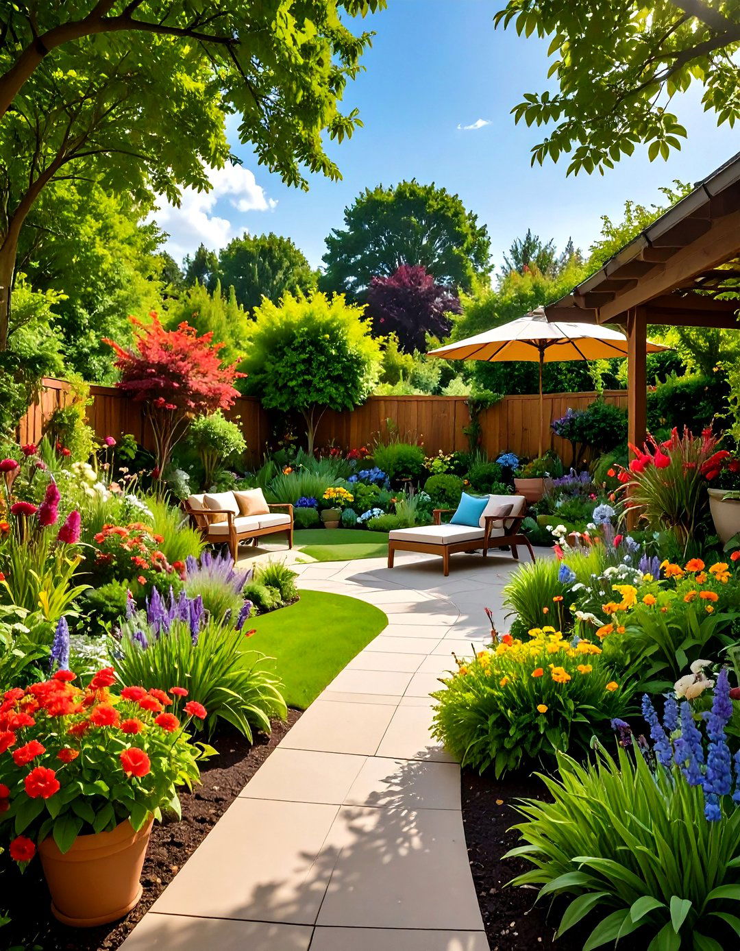 Repetition for Cohesion - 20 Shade Garden Design Ideas