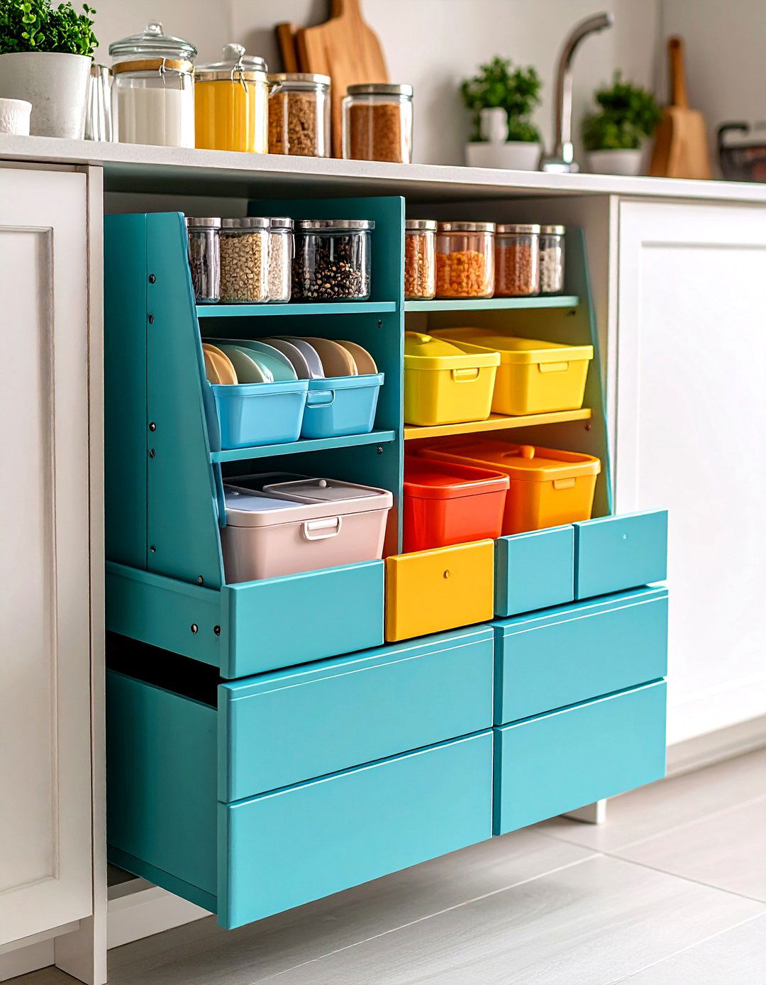 Repurpose Letter Organizers - 20 Tupperware Organization Ideas