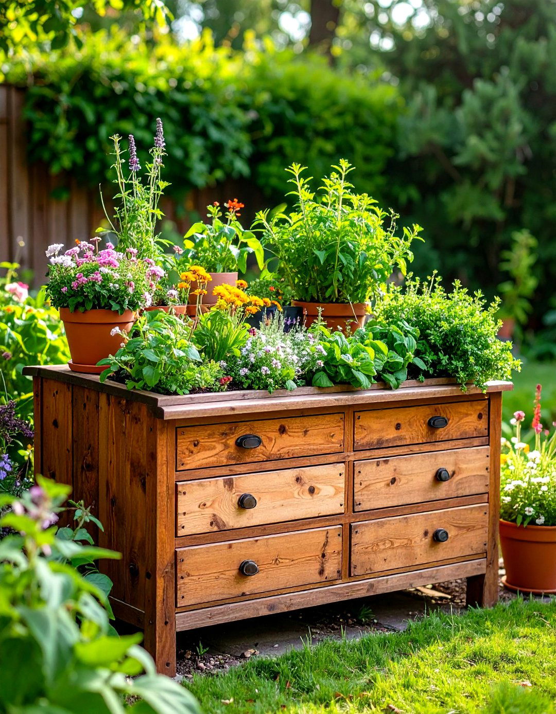 Repurposed Furniture Raised Garden Bed - 20 Inexpensive Raised Garden Bed Ideas